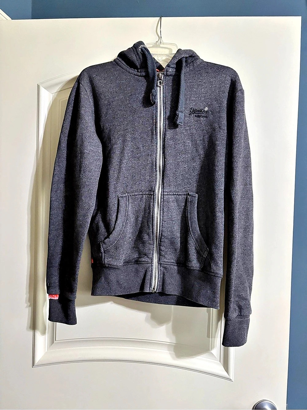 Superdry Orange Label Zip HoodCo / Classic Zip Hoodie Gray Size Small